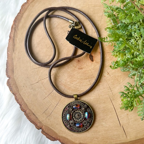 Cookie Lee Jewelry - Cookie Lee Boho Necklace Rope Pendant NEW
